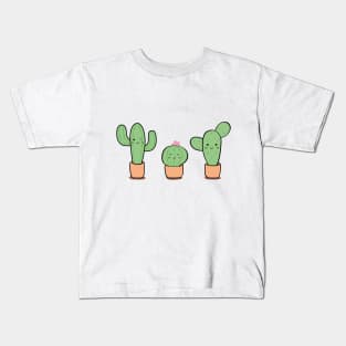 Three cute cactus Kids T-Shirt